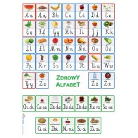 Zdrowy alfabet - plakat z literami