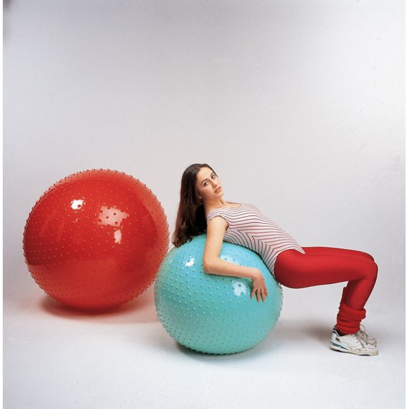 Duża piłka sensoryczna 65 cm - seledynowa