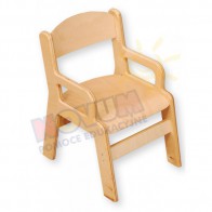 Krzesło ze sklejki z podłokietnikiem 31 cm 