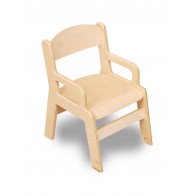 Krzesełko ze sklejki z podłokietnikiem 35cm