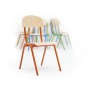 Krzesło NOVUM wys. 21 cm. jasnoniebieskie z filcową zaślepką