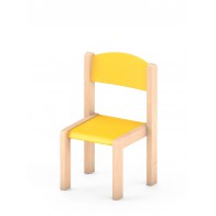 Krzesełko bukowe NOVUM wys. 21 cm żółty pastel