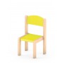 Krzesełko bukowe NOVUM wys. 21 cm pomarańczowe