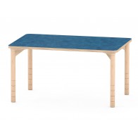 Cichy stół prostokątny, niebieski