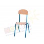 Krzesło NOVUM wys. 38 cm, jasnoniebieskie z plastikowymi ślizgaczami