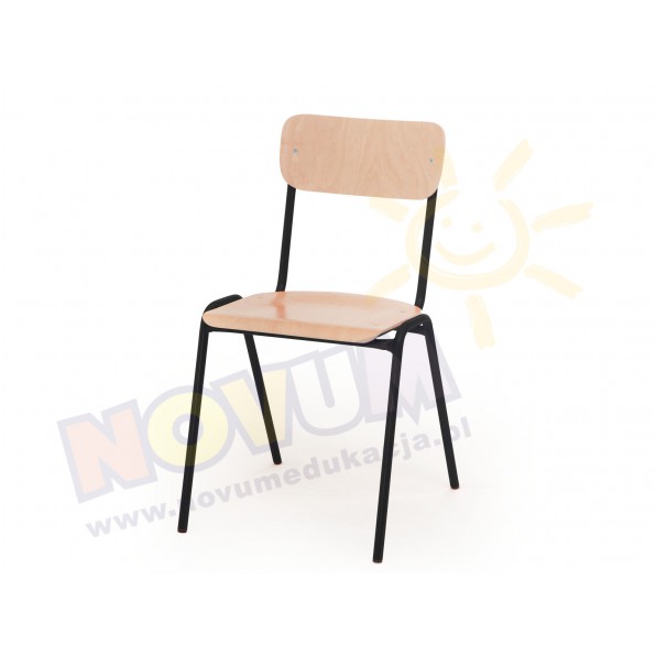 Krzesło NOVUM 43 czarny z filcem