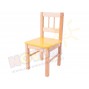 Krzesełko drewniane żółte