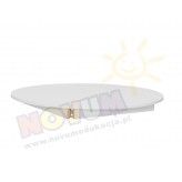 Blat stołu kolorowego okrągłego śr. 100 cm, biały