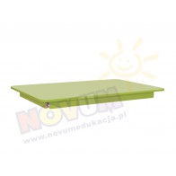 Blat stołu kolorowego prostokątnego, zielony pastel