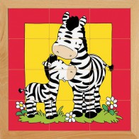 Puzzle dla maluchów - Zebra