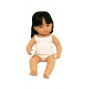 Lalka azjatycka 40 cm z włosami - dziewczynka