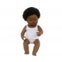 Lalka afrykańska 40 cm z włosami - dziewczynka