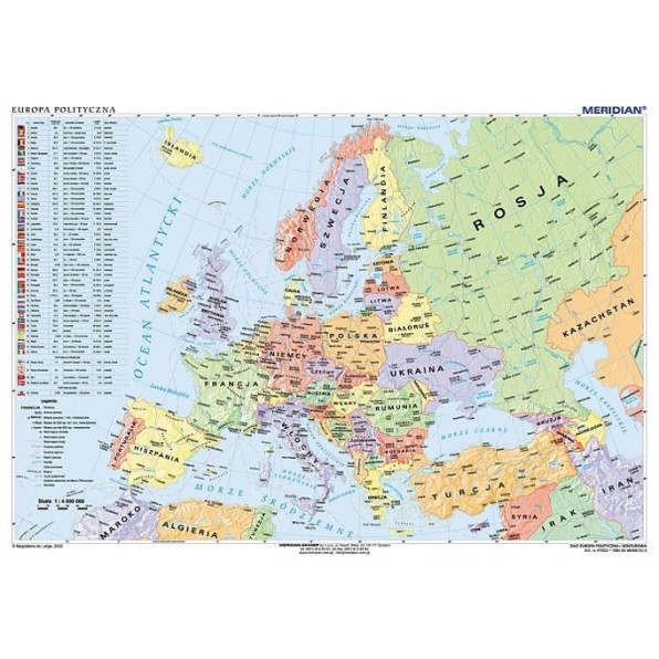 Mapa polityczna Europy (stan na 2014)