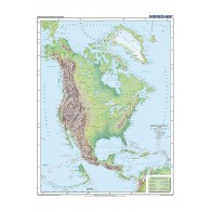 Ameryka Północna - mapa fizyczna
