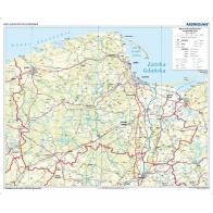 Woj. pomorskie mapa administracyjno-samochodowa