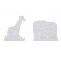 Podkładki do prasowanek - słoń i żyrafa