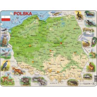 Puzzle - mapa fizyczna Polski
