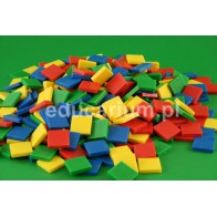 Kwadraty kolorowe - 400 sztuk, 4 kolory