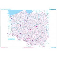 Mapa Polski konturowa
