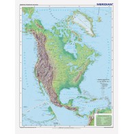 Mapa fizyczna - Ameryka Północna