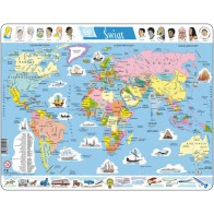 Puzzle Świat - mapa polityczna
