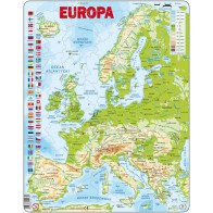 Puzzle Europa - mapa fizyczna